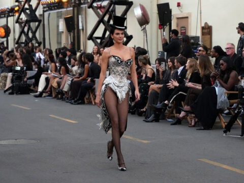 Kendall Jenner walks the runway during Vogue World: Hollywood 2025 at Paramount Studios on October 26, 2025 in Los Angeles, California.