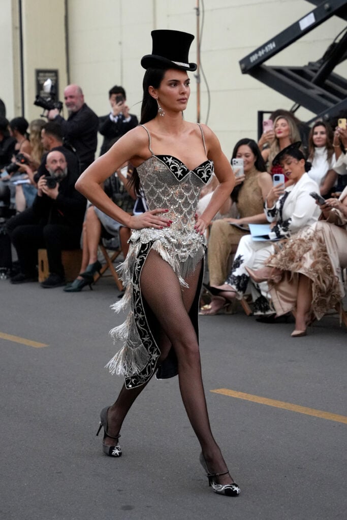 Kendall Jenner walks the runway during Vogue World: Hollywood 2025 at Paramount Studios on October 26, 2025 in Los Angeles, California.  