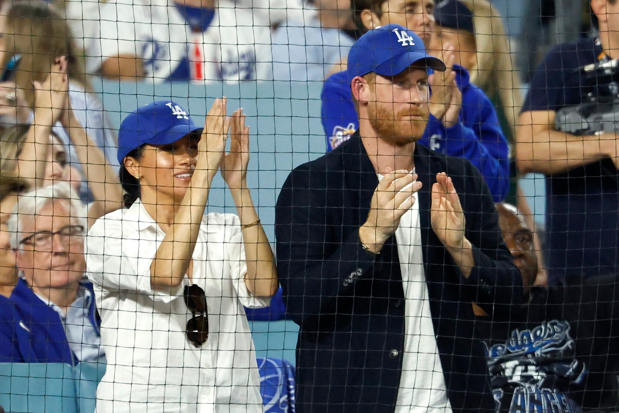 Meghan Markle & Prince Harry Attend World Series Go Dodgers!(02)