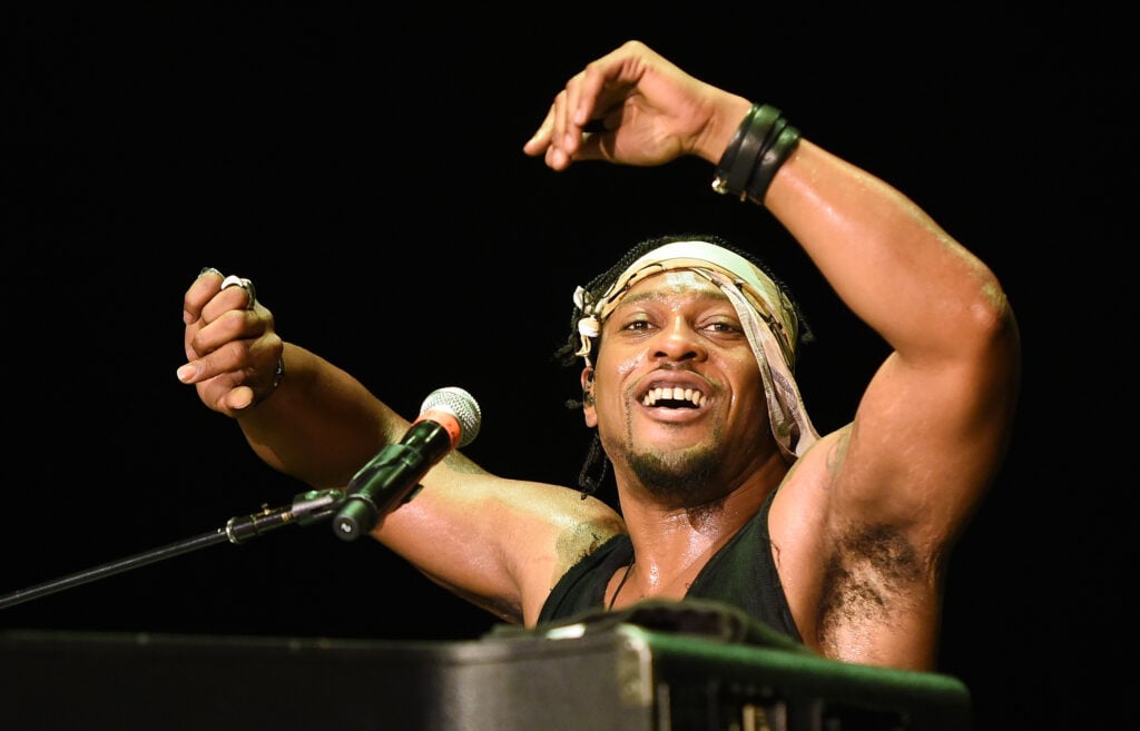 Recording artist D'Angelo performs at The Chelsea at The Cosmopolitan of Las Vegas on August 21, 2015 in Las Vegas, Nevada.