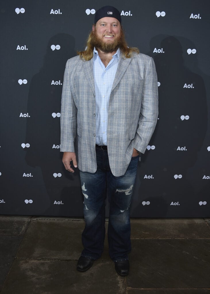Nick Mangold attends the AOL NewFront 2016 at Seaport District NYC on May 3, 2016 in New York City.
