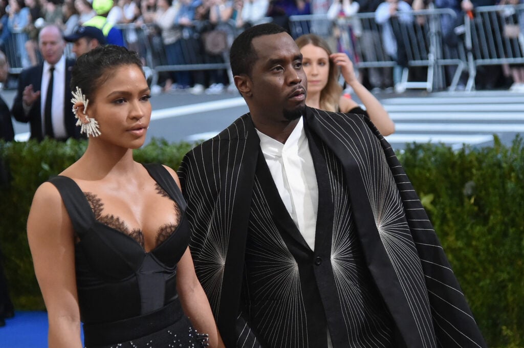 Cassie (L) and Sean 'Diddy' Combs aka Puff Daddy attend the "Rei Kawakubo/Comme des Garcons: Art Of The In-Between" Costume Institute Gala at Metropolitan Museum of Art on May 1, 2017 in New York City. 