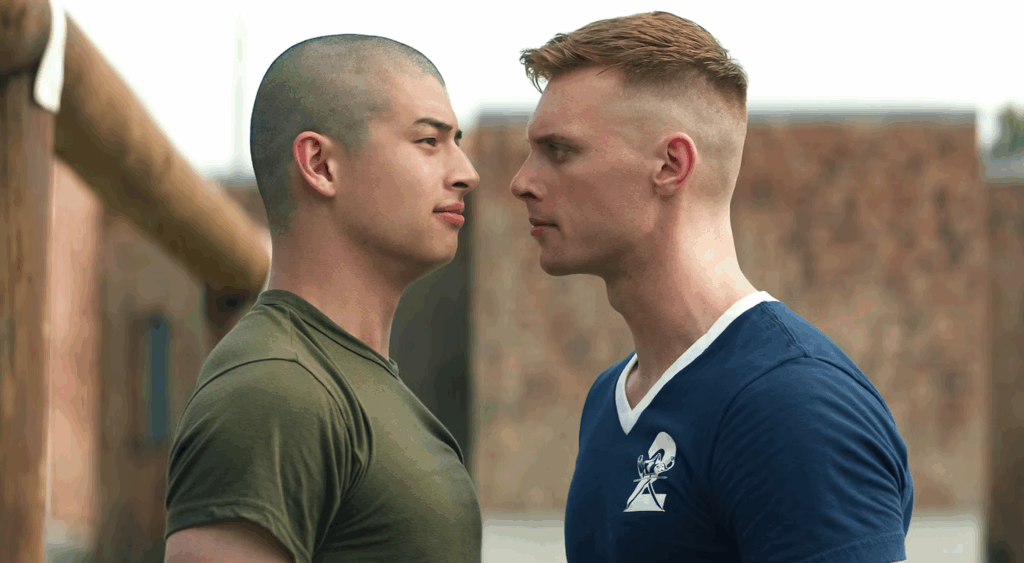 A screenshot from the new Netflix series 'Boots.'