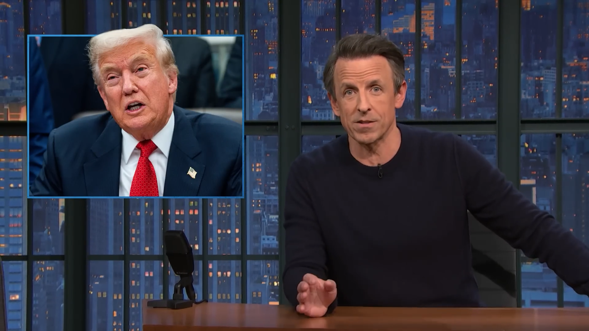 Donald Trump eist dat NBC Seth Meyers ‘onmiddellijk’ ontslaat Donald Trump eist dat NBC Seth Meyers ‘onmiddellijk’ ontslaat