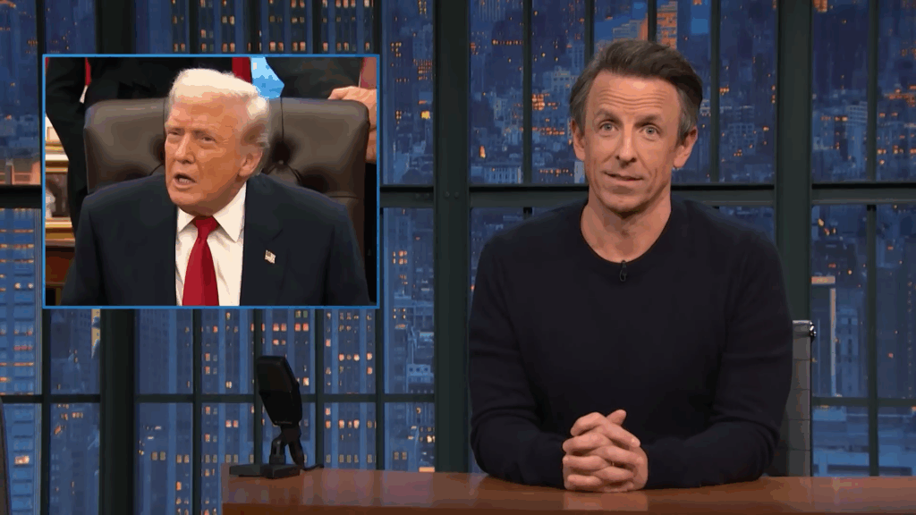 Seth Meyers discute as muitas falhas de Donald Trump em novembro de 2025.