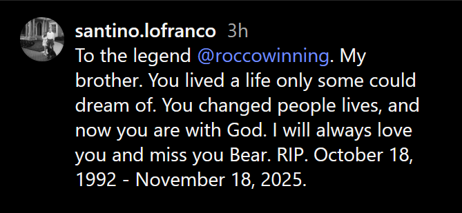 A dark mode Instagram caption screenshot.