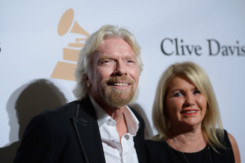 Richard Branson and wife Joan in 2016.