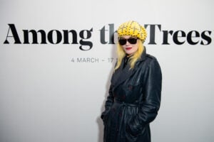 Pam Hogg attends the "Among The Trees" Exhibition Private View at The Hayward Gallery on March 03, 2020 in London, England.