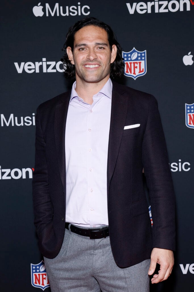 Mark Sanchez attends Verizon’s “Run the Playlist Live†at Super Bowl LVIII on February 10, 2024 in Las Vegas, Nevada.
