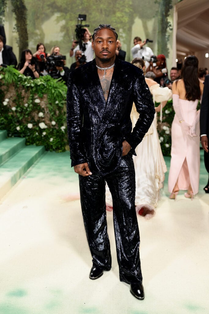 Stefon Diggs attends The 2024 Met Gala Celebrating "Sleeping Beauties: Reawakening Fashion" at The Metropolitan Museum of Art on May 06, 2024 in New York City.