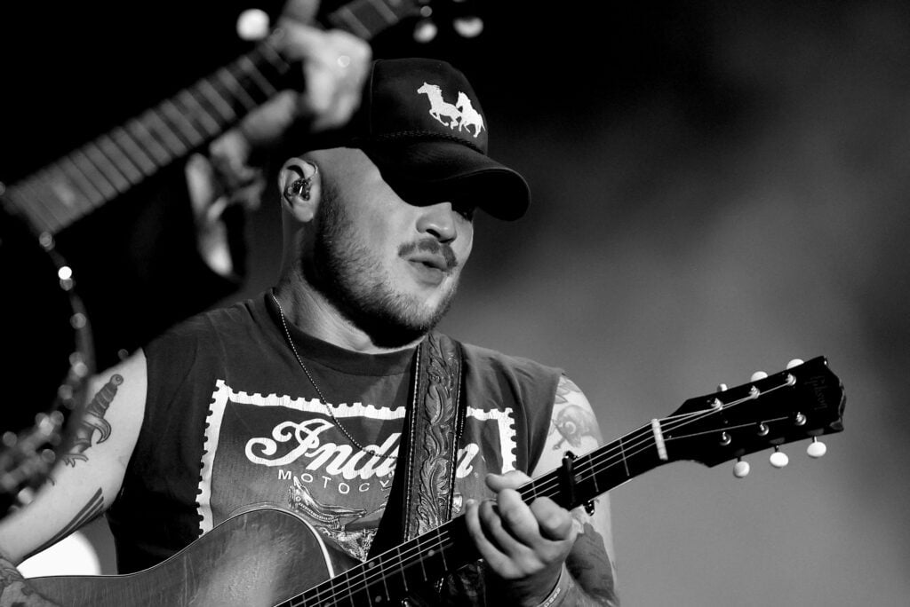 Zach Bryan performs at the T-Mobile Mane Stage during the 2025 Stagecoach Festival on April 25, 2025 in Indio, California.