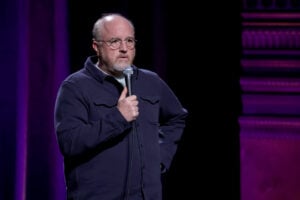 Louis C.K. performs during the 2025 New York Comedy Festival at the Beacon Theatre on November 14, 2025 in New York City.