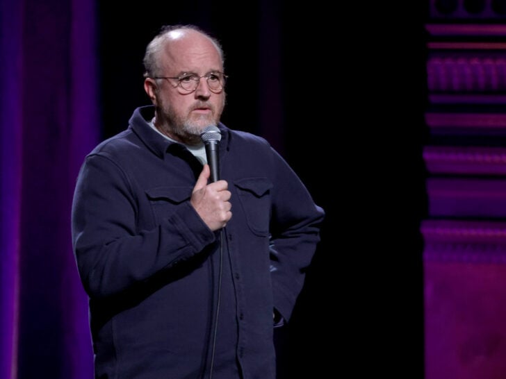 Louis C.K. performs during the 2025 New York Comedy Festival at the Beacon Theatre on November 14, 2025 in New York City.