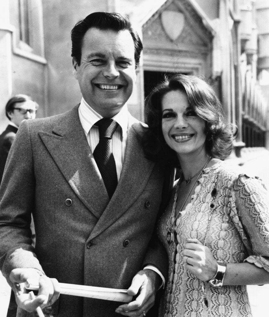 Actors and spouses Natalie Wood and Robert Wagner in London, July 1st 1976.