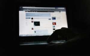 In this photo illustration the Social networking site Facebook is displayed on a laptop screen.