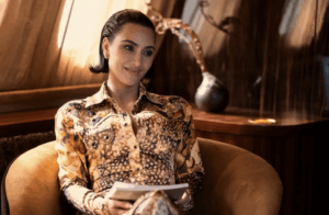 Kim Kardashian in a scene from her new Hulu series, 'All's Fair.'