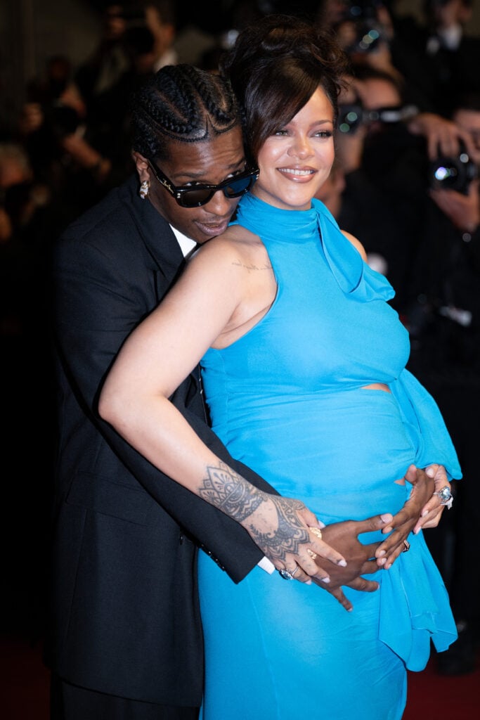Rihanna very pregnant in May 2025.