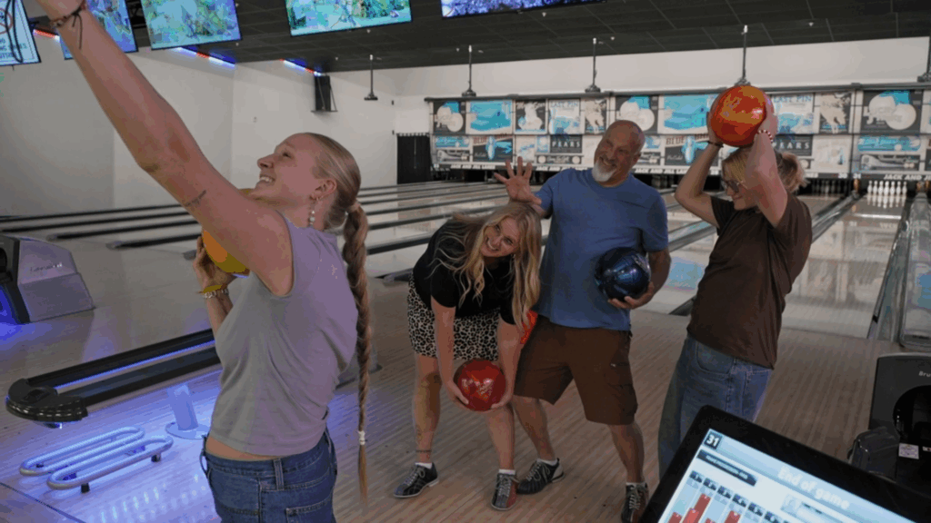 Ysabel Brown, Christine Brown, David Woolley, and Truely Brown.