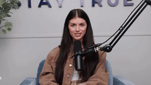 Madison Prewett on her podcast.