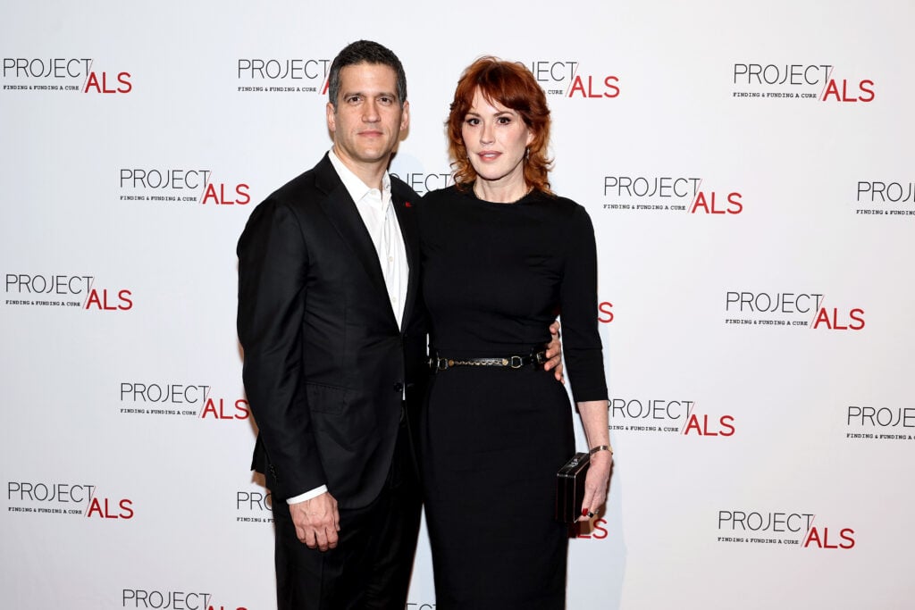 Molly Ringwald and husband Panio Gianopoulos.