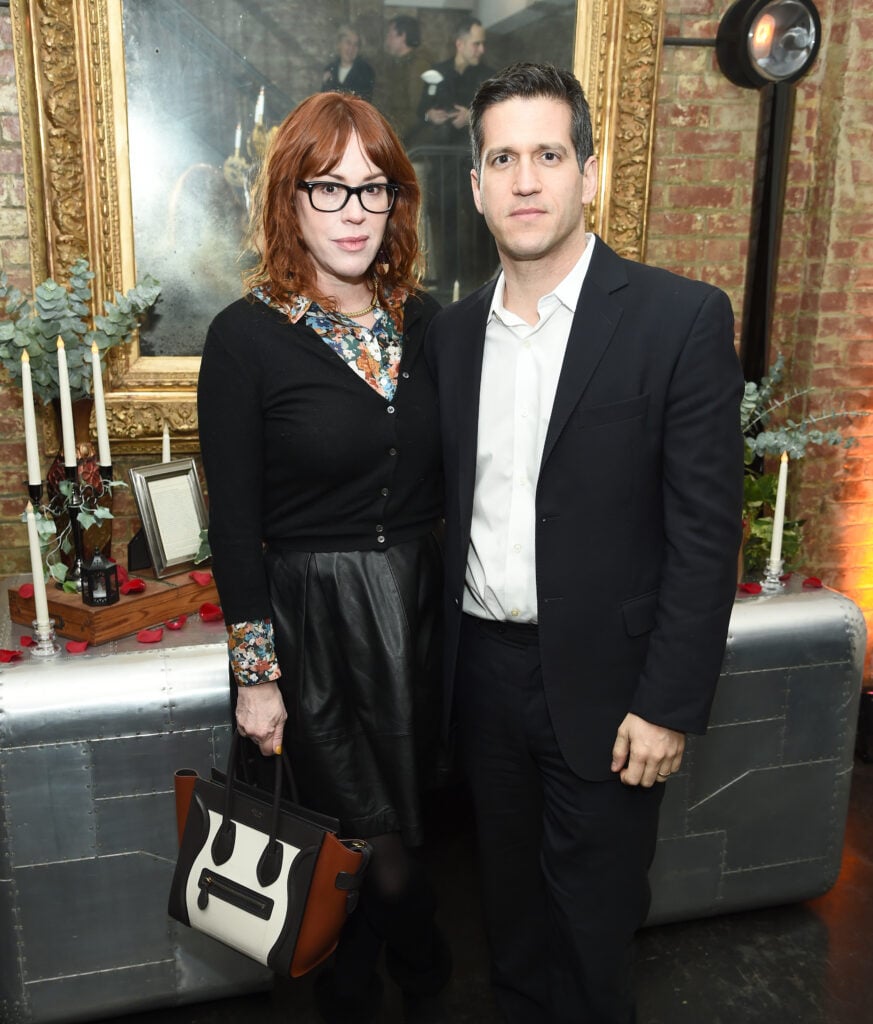 Molly Ringwald and
Panio Gianopoulos in 2019.