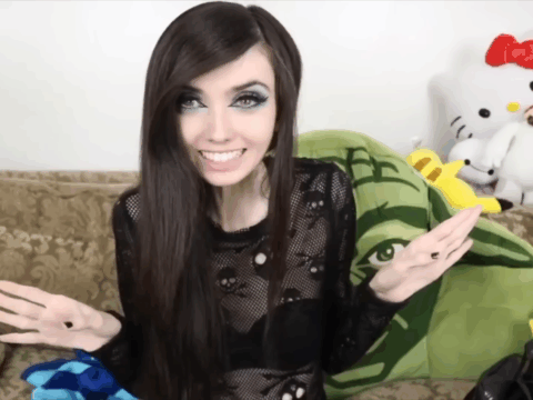 A goth girl photo of Eugenia Cooney.