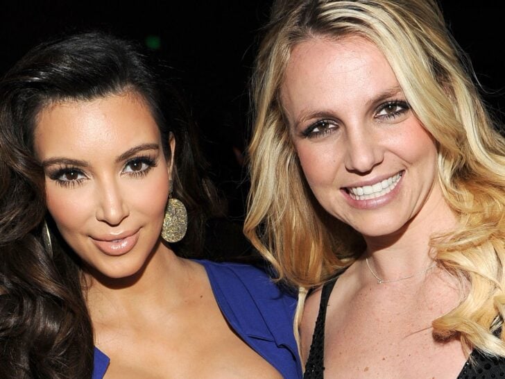 Kim Kardashian & Britney Spears & Khloe Kardashian Cozy Up in Sleepover Pic
