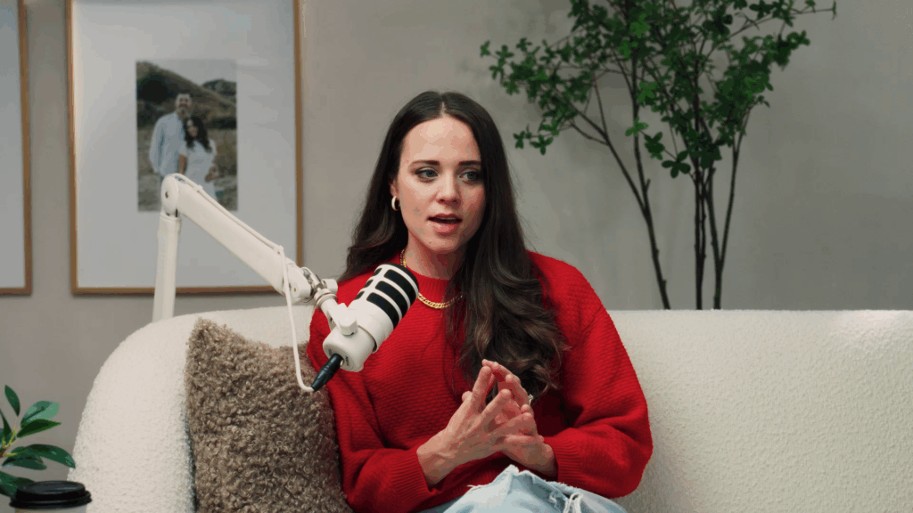 Jinger Duggar on her podcast.