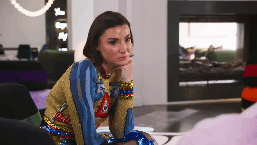 Een screenshot uit The Real Housewives of Salt Lake City van Bronwyn Newport.