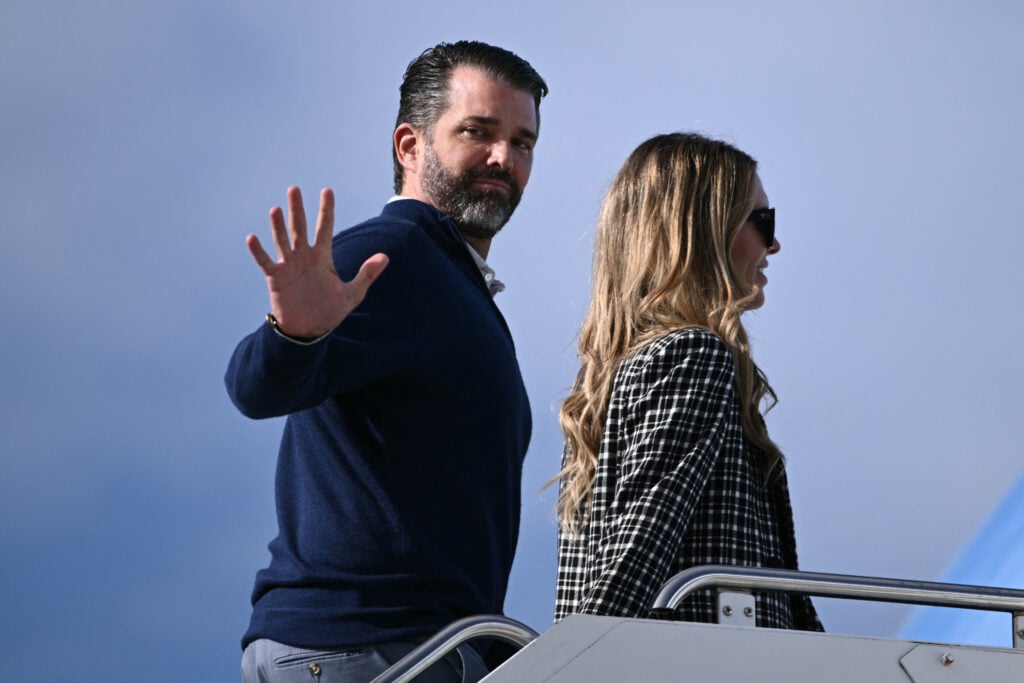 Donald Trump Jr. and Bettina Anderson on July 29, 2025.