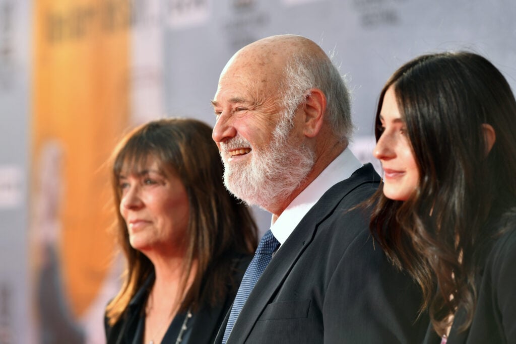 Michele Reiner, Rob Reiner, and Romy Reiner in 2015.