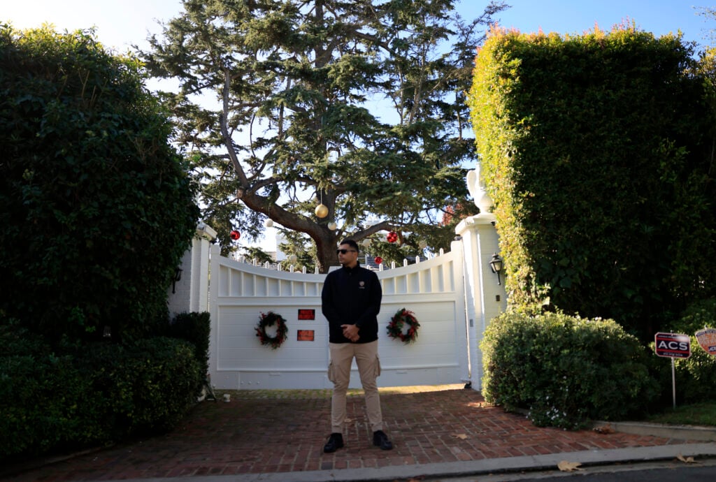 Rob Reiner's home on December 15, 2025.