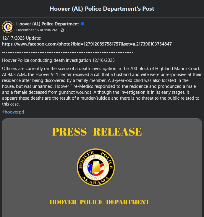 A facebook screenshot