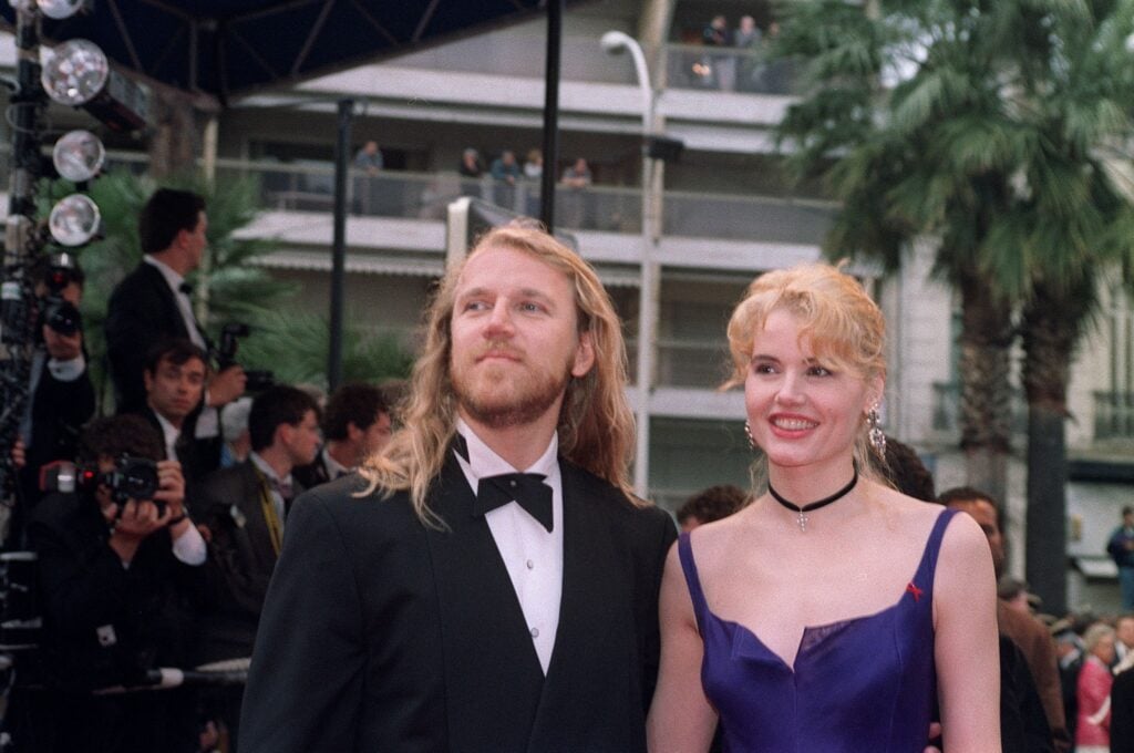 Geena Davis and Renny Harlin in 1993.