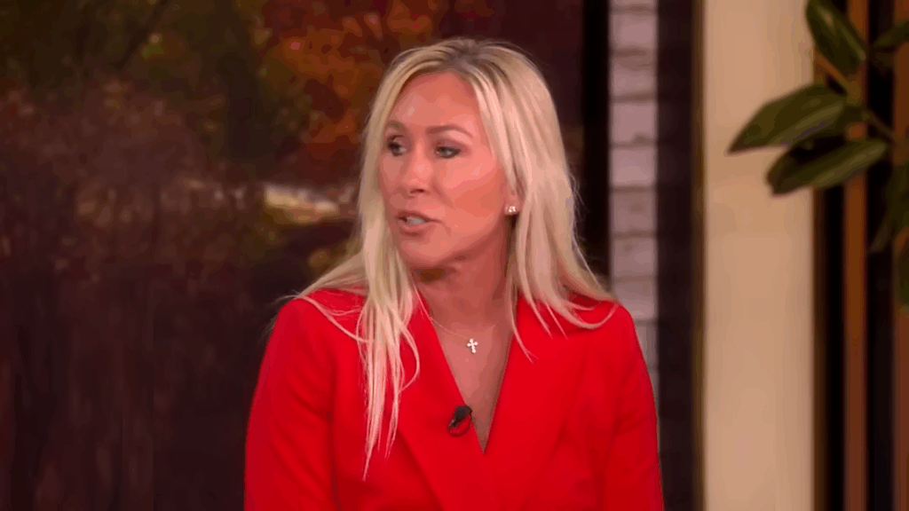 Marjorie Taylor Greene in November 2025 on 'The View'