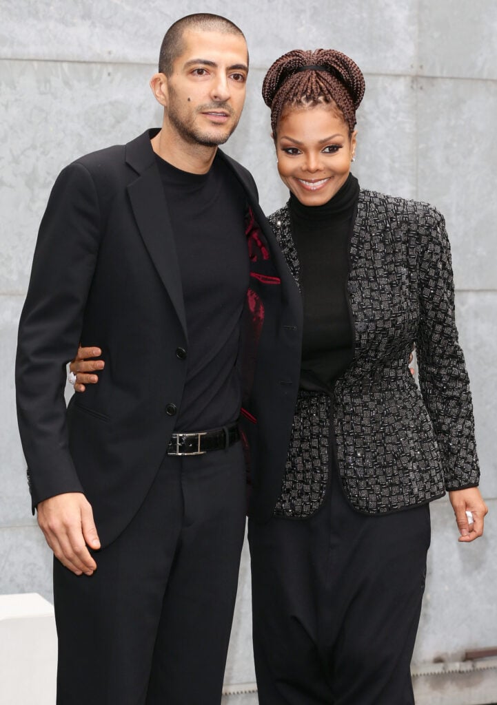 Wissam Al Mana and Janet Jackson in February 2013.