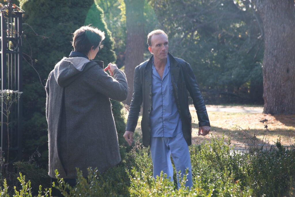 Peter Green di lokasi syuting