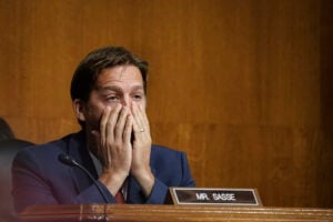 Sen. Ben Sasse (R-NE) attends a Senate Banking Committee hearing on Capitol Hill on September 24, 2020 in Washington, DC.