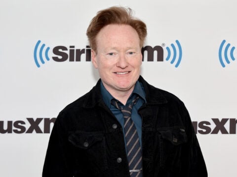 Conan O'Brien visits SiriusXM at SiriusXM Studios on May 17, 2023 in New York City.