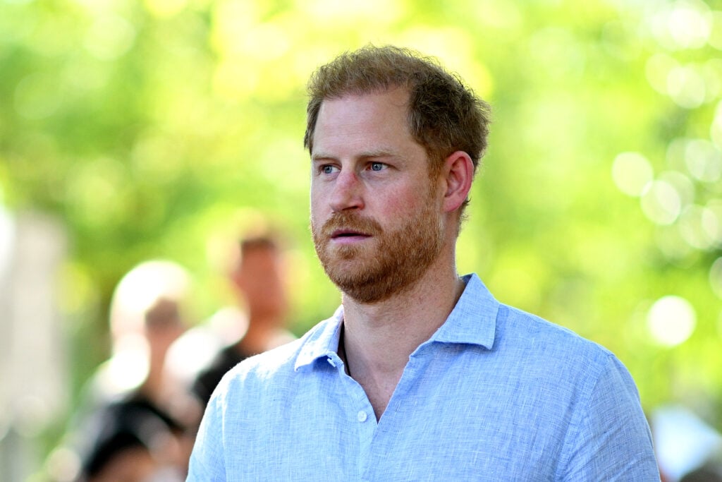 Prince Harry, Duke of Sussex looks on during day six of the Invictus Games DÃ¼sseldorf 2023 on September 15, 2023 in Duesseldorf, Germany. 
