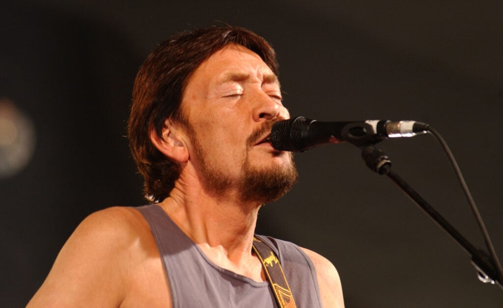 UK singer Chris Rea performs at the National Stadium February 17, 2003 in Dublin, Ireland.  