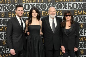 Jake Reiner, Romy Reiner, Rob Reiner, and Michele Reiner attend the 75th Primetime Emmy Awards at Peacock Theater on January 15, 2024 in Los Angeles, California.