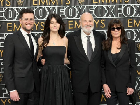 Jake Reiner, Romy Reiner, Rob Reiner, and Michele Reiner attend the 75th Primetime Emmy Awards at Peacock Theater on January 15, 2024 in Los Angeles, California.