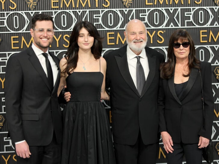 Jake Reiner, Romy Reiner, Rob Reiner, and Michele Reiner attend the 75th Primetime Emmy Awards at Peacock Theater on January 15, 2024 in Los Angeles, California.