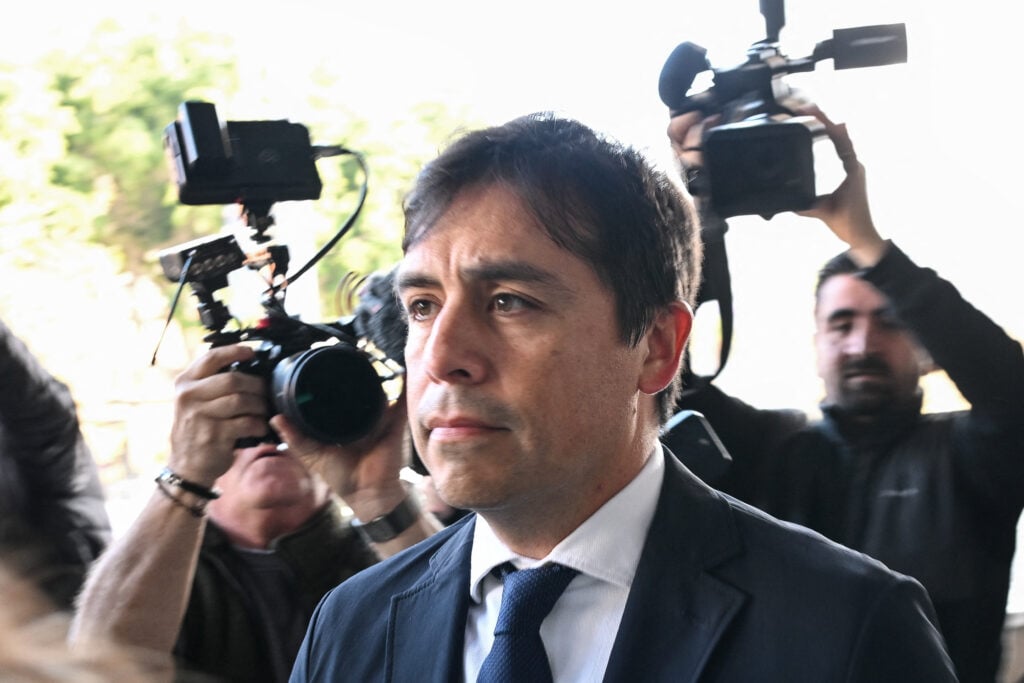 Salvador Plasencia arrives for his sentencing on charges of supplying ketamine to actor Matthew Perry, at the Edward R. Roybal Federal Courthouse in Los Angeles, California, on December 3, 2025.