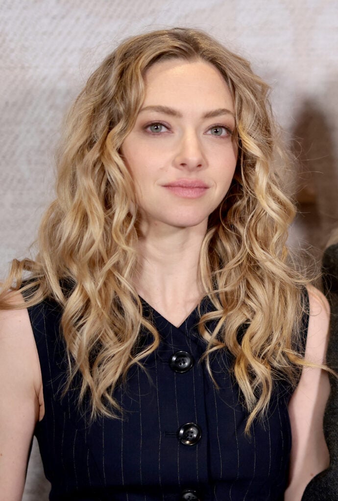 Amanda Seyfried attends "The Testament Of Ann Lee" New York screening at Crosby Street Hotel on December 09, 2025 in New York City.