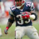 Running back Kevin Faulk #33 of the New England Patriots carries the ball against the Cleveland Browns during the NFL game at Gillette Stadium on October 26, 2003 in Foxboro, Massachusetts.