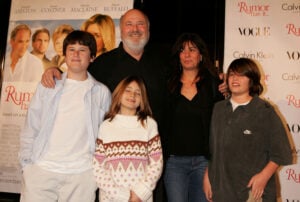 Director Rob Reiner (second from left) and family arrive at the premiere of "Rumor Has It" at the Grauman?s Chinese Theater on December 15, 2005 in Hollywood, California.