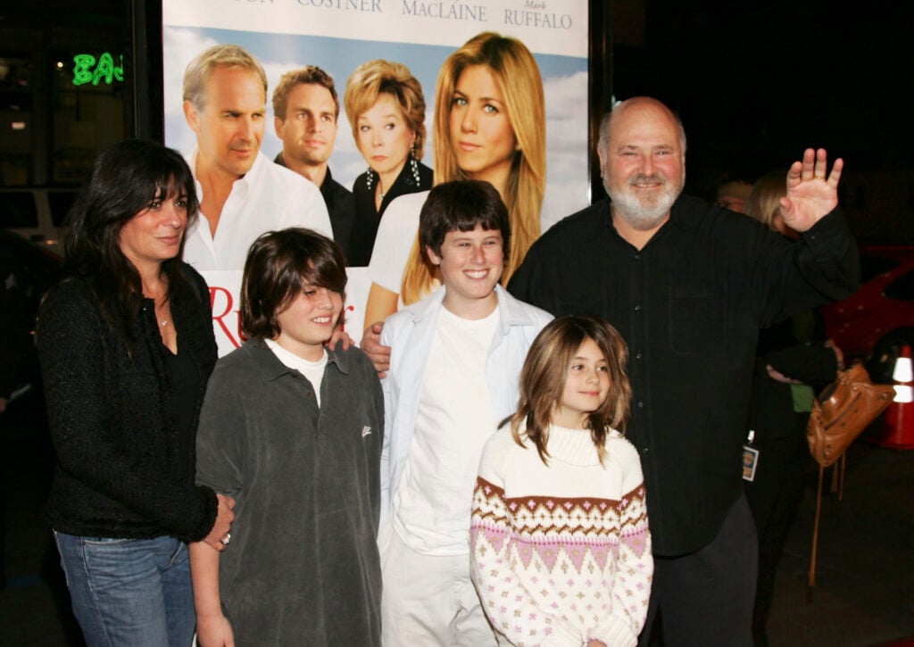 Director Rob Reiner (R) and family arrives at the premiere of "Rumor Has It" at the Grauman's Chinese Theater on December 15, 2005 in Hollywood, California. 