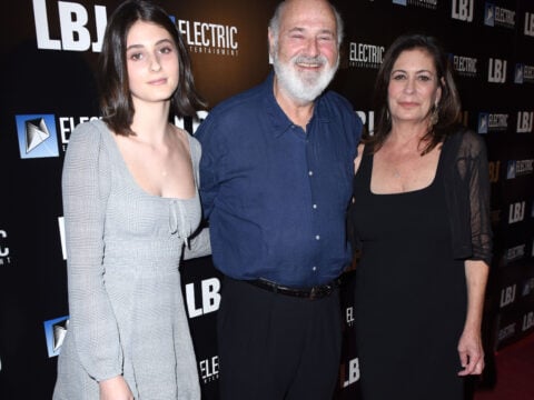 Romy Reiner, Rob Reiner and Michele Reiner attend the Los Angeles Premiere of LBJ at ArcLight Hollywood on October 24, 2017 in Hollywood, California.